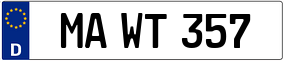 Trailer License Plate